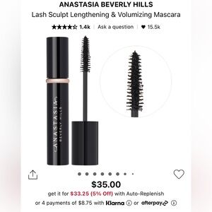 Anastasia Beverly Hills Lash Sculpt Mascara NEW